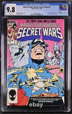 MARVEL SUPER HEROES SECRET WARS #7 CGC 9.8 WHITE PAGES 1st NEW SPIDER WOMAN 1984