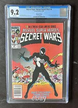 MARVEL SUPER HEROES SECRET WARS #8 Newsstand (1st Venom, Alien Symbiote) CGC 9.2