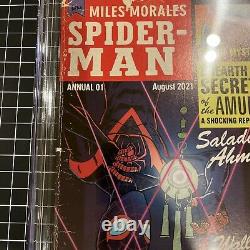 MILES MORALES SPIDER-MAN ANN #1 CGC 9.8 FLEECS 125? Custom Miles Label