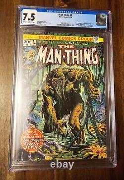Man-Thing #1 (1974) CGC 7.5 2nd App of Howard the Duck Bronze Age Marvel Comics