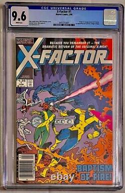 Marvel 1986 X-factor #1 Cgc 9.6 Nm+ Origin & 1st Appearance! Key! Rare Newsstand