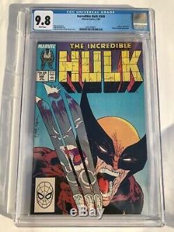 Marvel 1988 The Incredible Hulk #340 CGC 9.8 vs Wolverine Todd McFarlane art