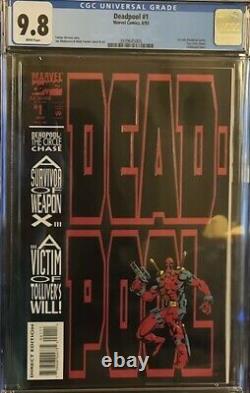 Marvel 1993 Deadpool #1 Circle Chase Cgc 9.8 1st Solo Title White Pages! Key