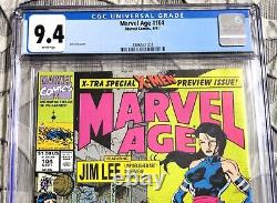 Marvel Age #104 Jim Lee Cover Psylocke CGC 9.4