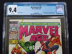 Marvel Age #12 CGC 9.4 NM 1st Black Costume Pre-Dates Amazing Spider-Man #252 WP