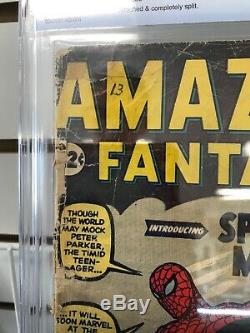 Marvel Amazing Fantasy #15 1st Appearance Spiderman Key CBCS NOT CGC 1.0 24
