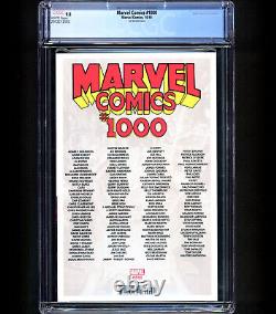 Marvel Comics #1000 CGC 9.8 RARE 90's LIM VARIANT Thanos Silver Surfer Warlock