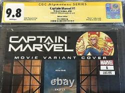 Marvel Comics 2019 Captain Marvel #1 CGC SS 9.8 Signed By Brie Larson Movie Var