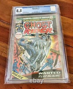 Marvel Comics CGC 8.5 Ghost Rider #1 1973 1st Son of Satan Daimon Hellstrom