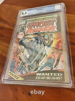 Marvel Comics CGC 8.5 Ghost Rider #1 1973 1st Son of Satan Daimon Hellstrom