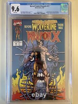 Marvel Comics Presents #72 CGC 9.6 NM+ Origin of Wolverine and Weapon X WHITE