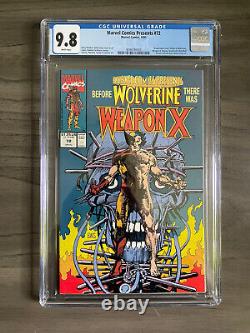 Marvel Comics Presents #72 Cgc 9.8 Wolverine Origin Weapon X White Pages