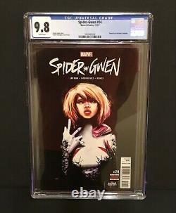 Marvel Comics SPIDER-GWEN #24 CGC 9.8 with White Pages? 1st App Of GWENOM