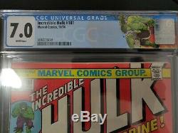 Marvel Comics The Incredible Hulk #181 1st Wolverine App. CGC 7.0 White Pages