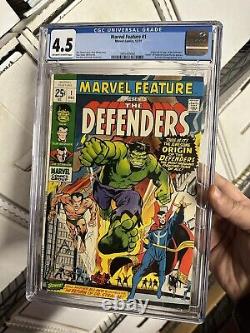 Marvel Feature #1 (1971) First Appearance Defenders! Classic Neal Adams, CGC 4.5