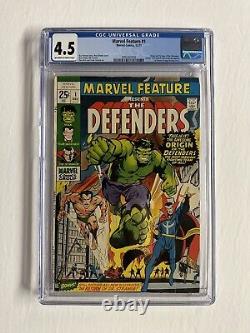 Marvel Feature #1 (1971) First Appearance Defenders! Classic Neal Adams, CGC 4.5