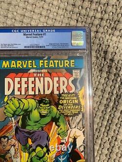 Marvel Feature 1 CGC 8.0 Off White-White Pages 1st App Defenders 1971
