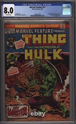 Marvel Feature 11 Cgc 8.0 Off White Hulk Vs Thing L2