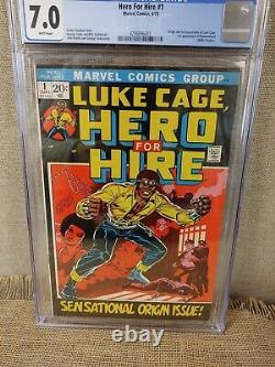 Marvel Luke Cage Hero For Hire 1 CGC 7.0 First Appearance Luke Cage