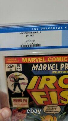Marvel Premiere #15 CGC 8.0 Marvel Comics 1st Appearance Iron Fist