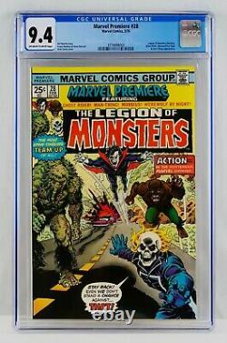 Marvel Premiere #28 CGC 9.4 NM Monsters Morbius Ghost Rider Werewolf Man-Thing