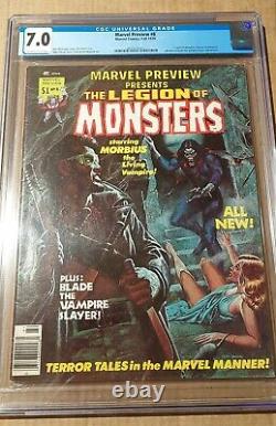 Marvel Preview 8 CGC 7.0 Fine/Very Fine! Morbius! Blade! Legion of Monsters