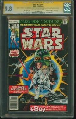 Marvel STAR WARS #1 CGC SS 9.8 signed 7X FISHER HAMILL PROWSE MAYHEW BAKER 1977