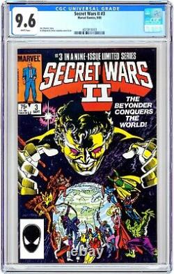 Marvel SUPER-HEROES SECRET WARS #7 CGC 6.5 + SECRET WARS II #3 CGC 9.6 SET