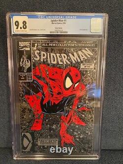 Marvel Spider-Man #1 Silver Edition Todd McFarlane 1990 CGC 9.8