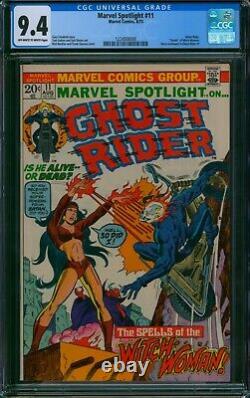 Marvel Spotlight #11? CGC 9.4? Witch Woman Death Ghost Rider Graded Comic 1973