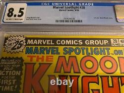 Marvel Spotlight #28 CGC 8.5 1st Solo Moon Knight Story
