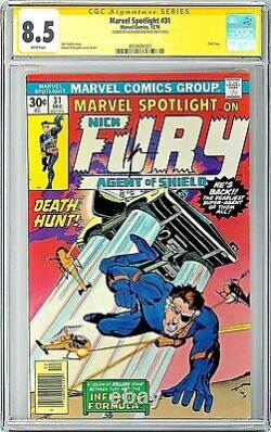 Marvel Spotlight #31 CGC SS 8.5 (Dec 1976) Nick Fury, Signed by Howard Chaykin