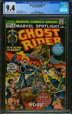 Marvel Spotlight #9? CGC 9.4 Near Mint? GHOST RIDER Graded Comic 1973