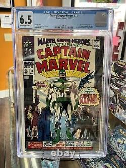 Marvel Super-Heroes 12 (CGC 6.5) 1st app. Captain Marvel, Yon-Rogg, and Una