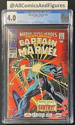 Marvel Super-Heroes #13 CGC 4.0 OW-W Pages! 1st Appearance of Carol Danvers! HOT
