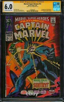 Marvel Super-Heroes #13? CGC 6.0 SIGNED? 1st CAROL DANVERS! Captain Comic 1968