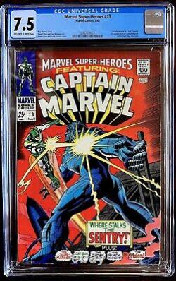 Marvel Super Heroes #13 CGC 7.5 (VF-) OWithW, 1st Carol Danvers, FREE SHIPPING