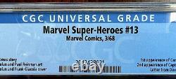 Marvel Super Heroes #13 CGC 7.5 (VF-) OWithW, 1st Carol Danvers, FREE SHIPPING