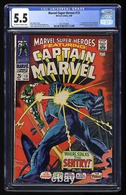 Marvel Super-Heroes #13 CGC FN- 5.5 1st Appearance Carol Danvers! Marvel 1968
