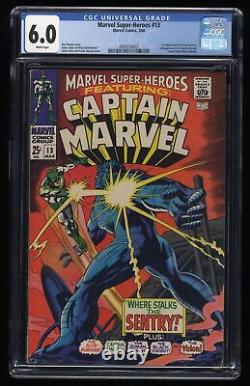 Marvel Super-Heroes #13 CGC FN 6.0 White Pages 1st Appearance Carol Danvers