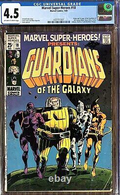 Marvel Super Heroes #18 CGC 4.5 1969 1st app. And origin Guardians of the Galaxy