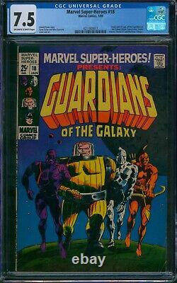Marvel Super-Heroes #18? CGC 7.5? 1st App GUARDIANS OF THE GALAXY Comic 1969