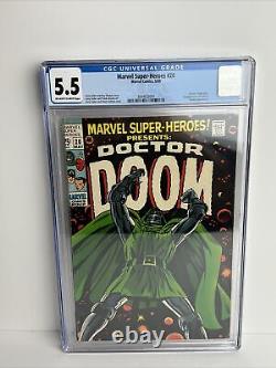 Marvel Super-Heroes #20 CGC 5.5 Marvel 1969 Doctor Doom Story First App. Valeria