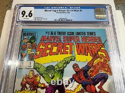 Marvel Super Heroes Secret Wars #1 (1984) CGC 9.6 WhPgs She- Hulk / Avengers