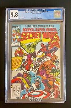 Marvel Super-Heroes Secret Wars #1 CGC 9.8 White Pages 1984 Comics X-Men