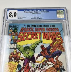 Marvel Super Heroes Secret Wars #1 CGC Graded 8.0 VF