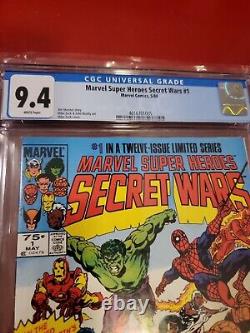 Marvel Super Heroes Secret Wars #1 Newsstand CGC 9.4 1st First Beyonder 1984