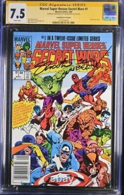 Marvel Super Heroes Secret Wars (1984) # 1 (CGC 7.5 SS) Signed Beatty Shooter
