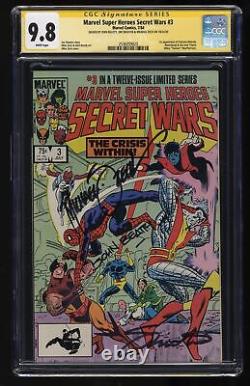 Marvel Super-Heroes Secret Wars #3 CGC NM/M 9.8 Signed SS Beatty Shooter Zeck