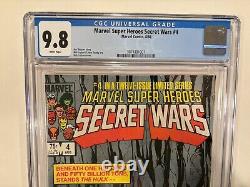 Marvel Super Heroes Secret Wars #4 CGC 9.8 Newsstand 1984 MCU HTF Avengers